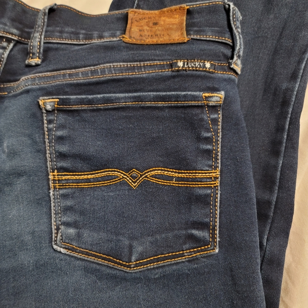 LUCKY BRAND CHARLIE BABY BOOT JEAN Vintage Low Rise Boot Cut Denim stretch comfy - Picture 5 of 16